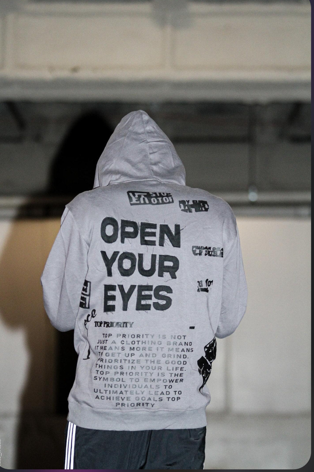 V2 distressed hoodie