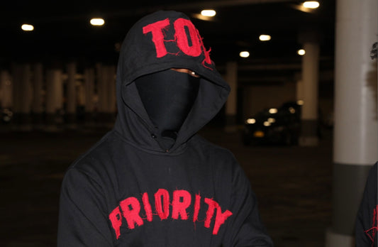 Top Priority distressed hoodie